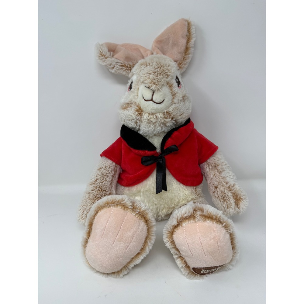 Dan Dee Peter Rabbit 15" Flopsy Bunny Plush Red Jacket Stuffed Animal - Picture 2 of 11